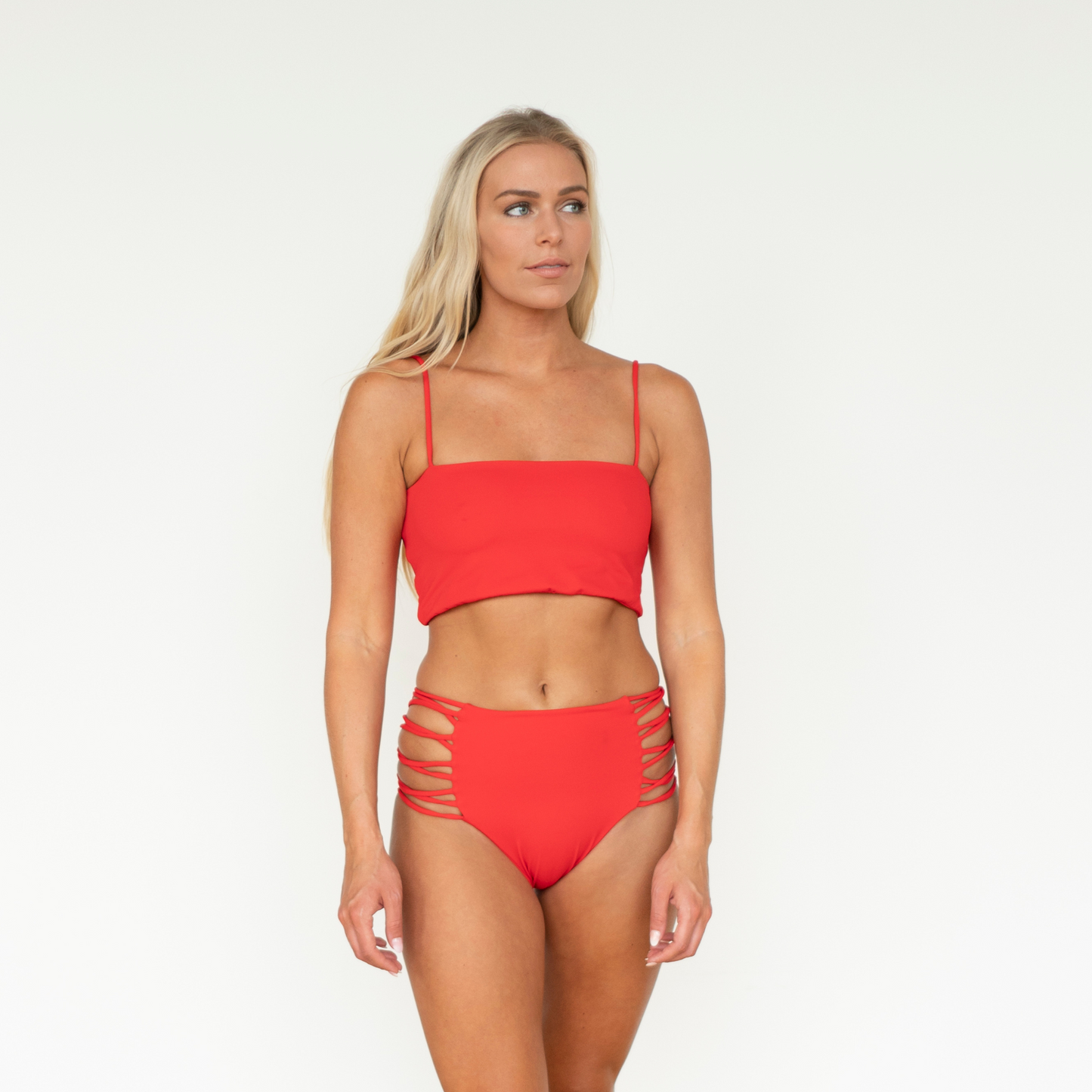 Bondi Red Bikini Top