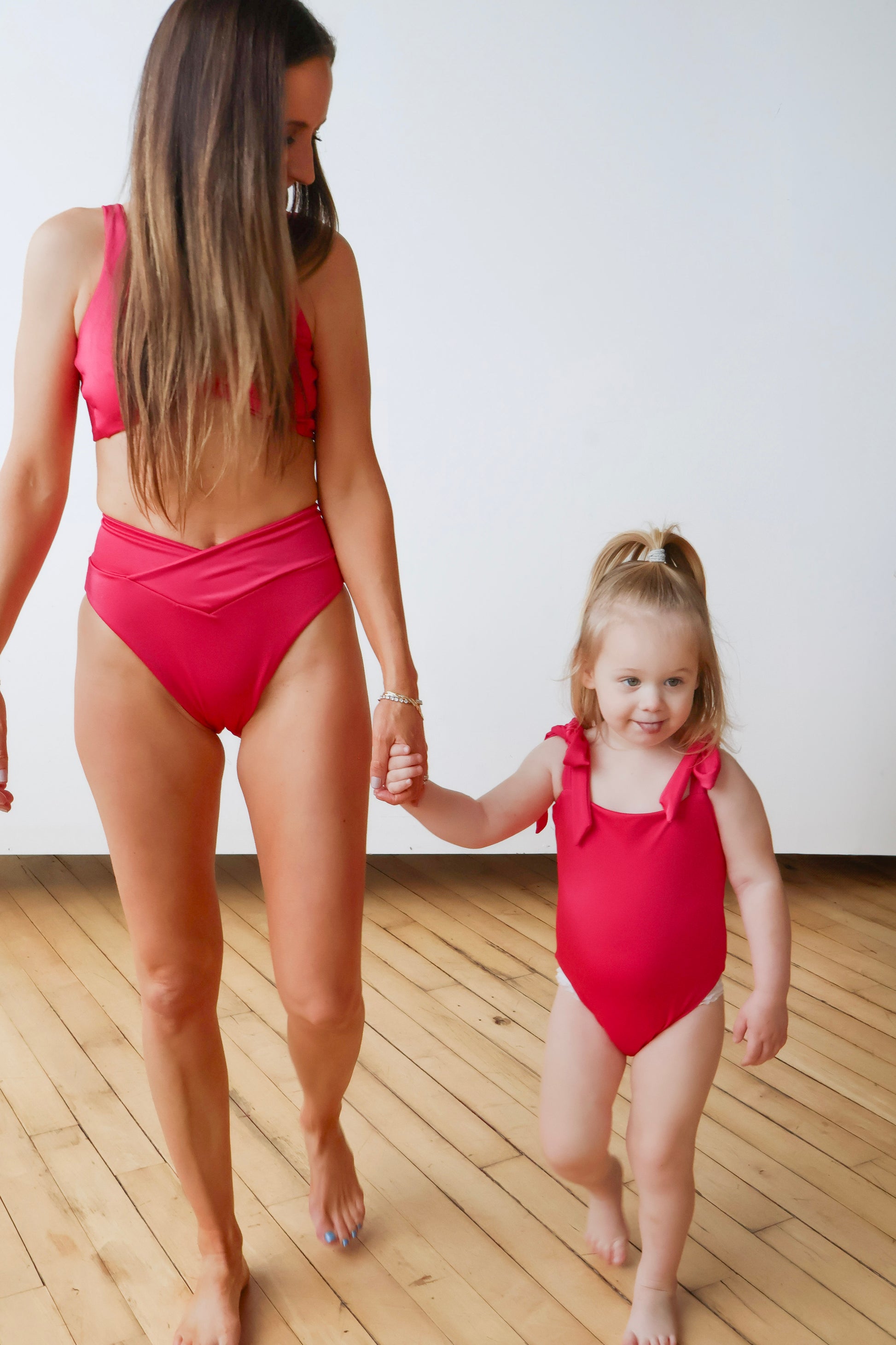 Fuschia Kaia Bikini Knot Top