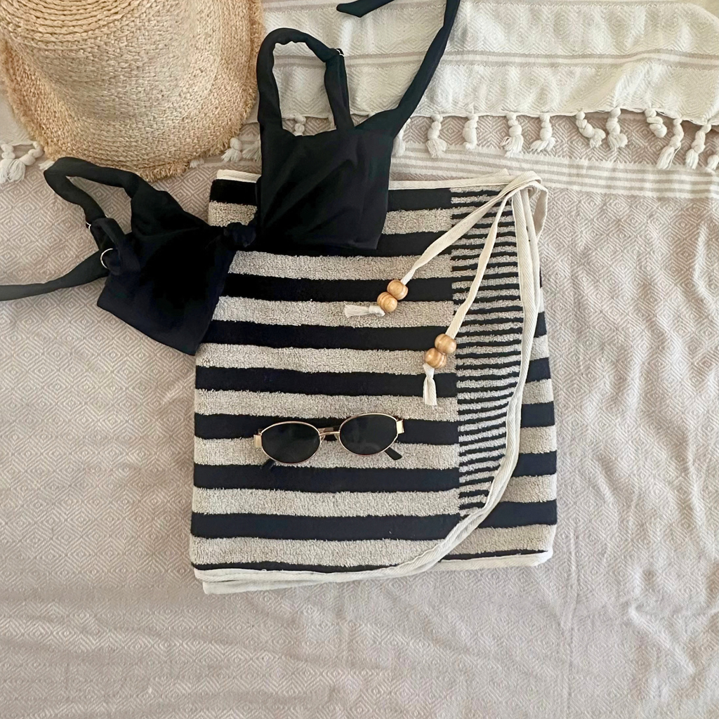 Boho Luxe - Handmade Beach Towel Wrap Skirt