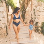 Navy Kaia Bikini Knot Top