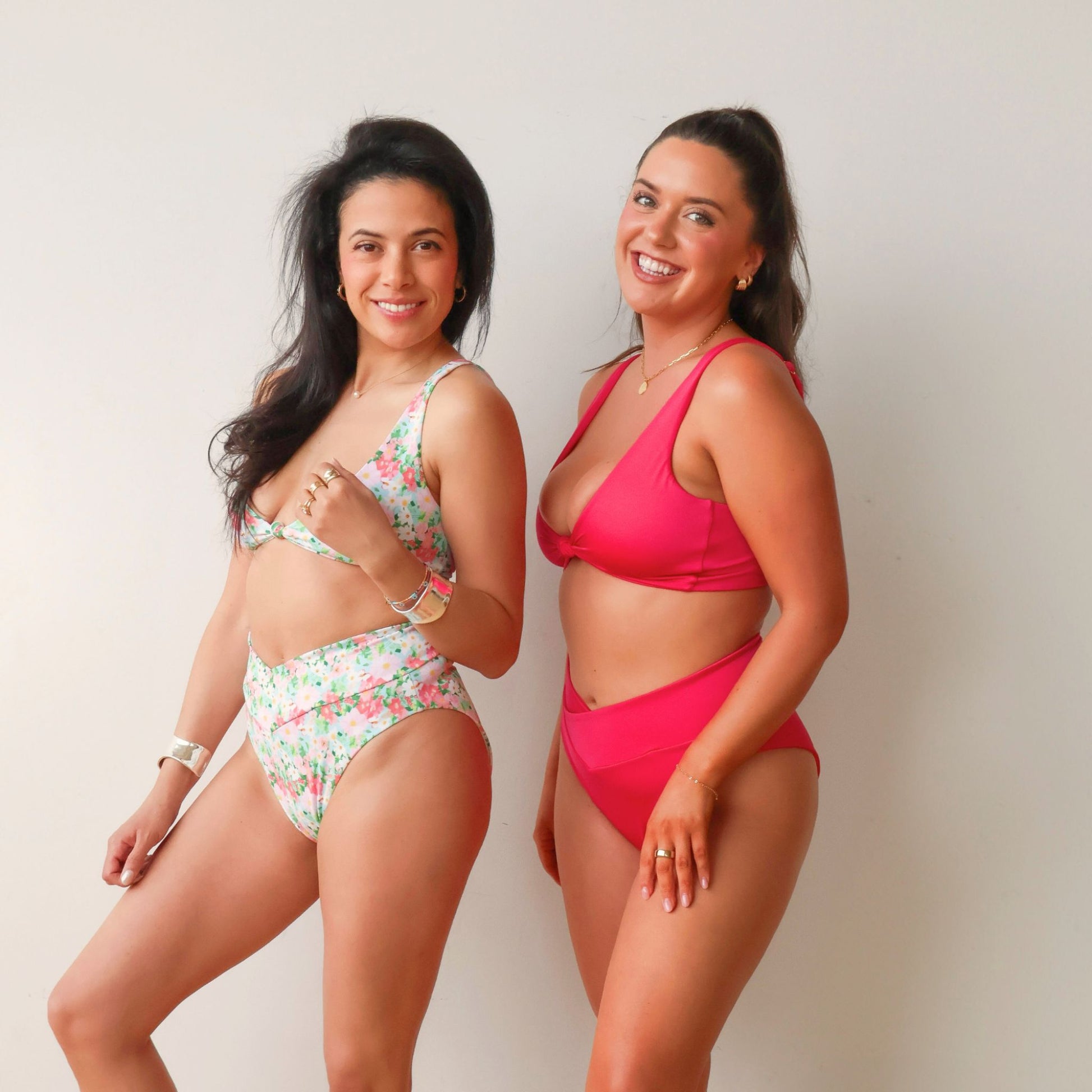 Fuschia Kaia Bikini Knot Top