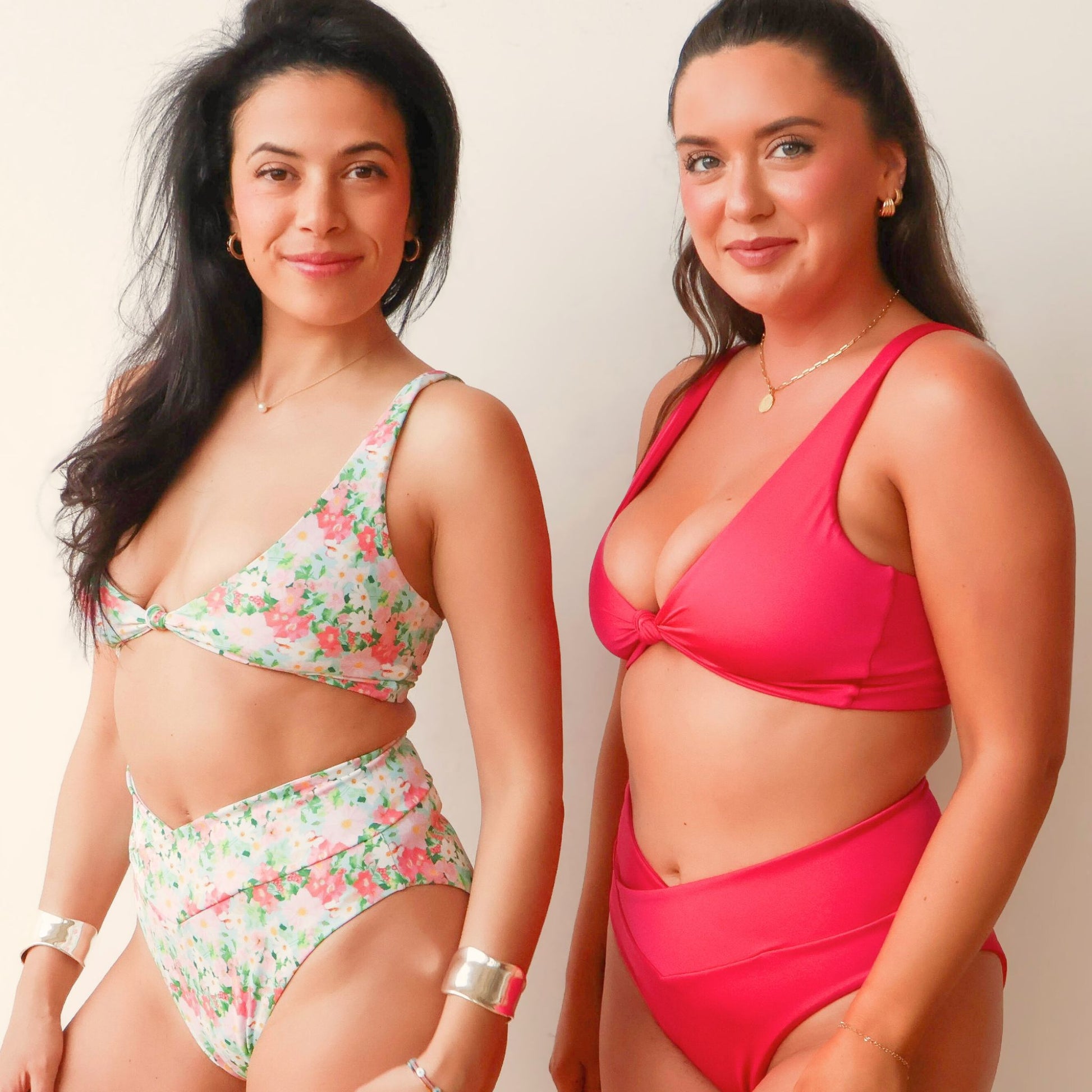 Fuschia Kaia Bikini Knot Top